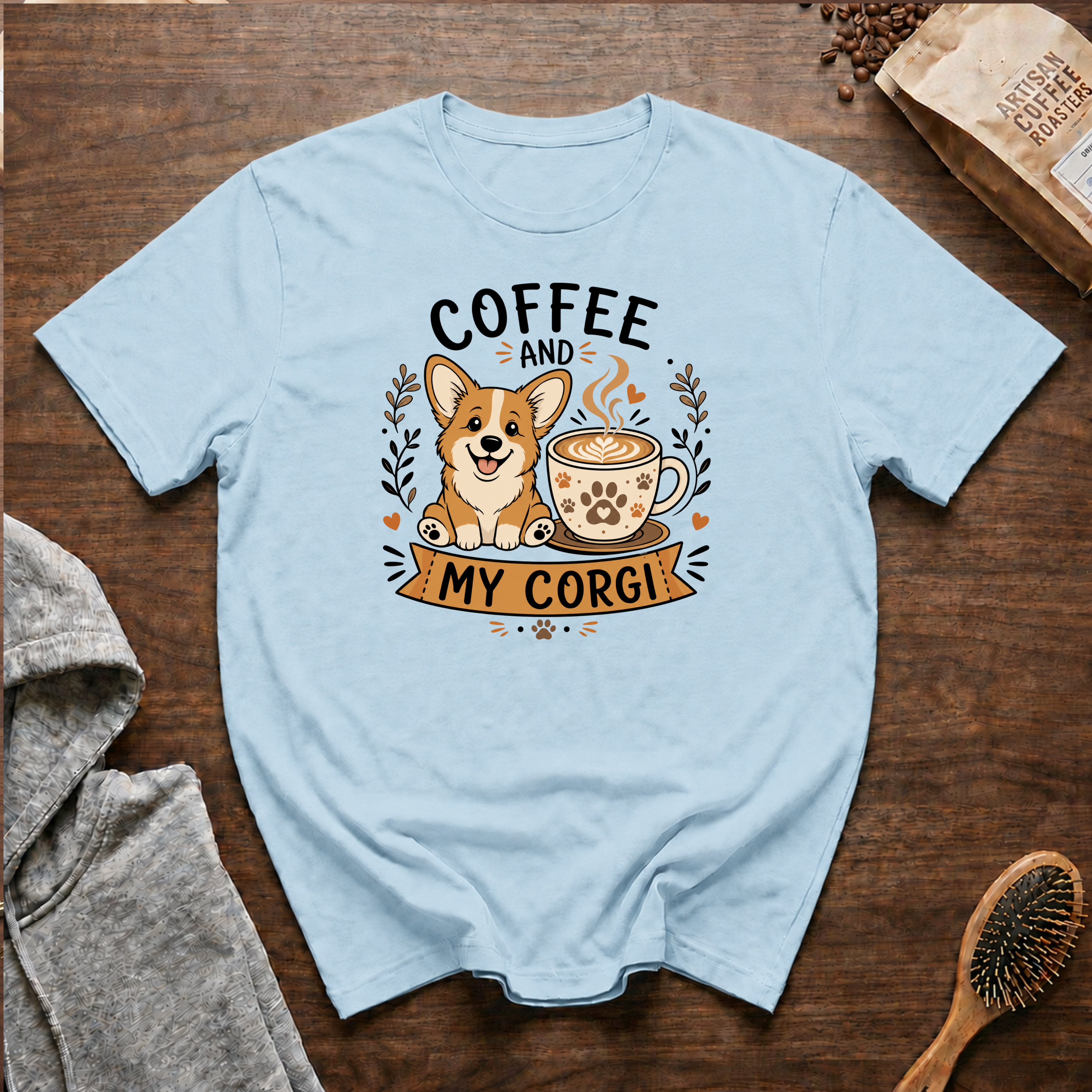 Coffee and My Corgi T-Shirt