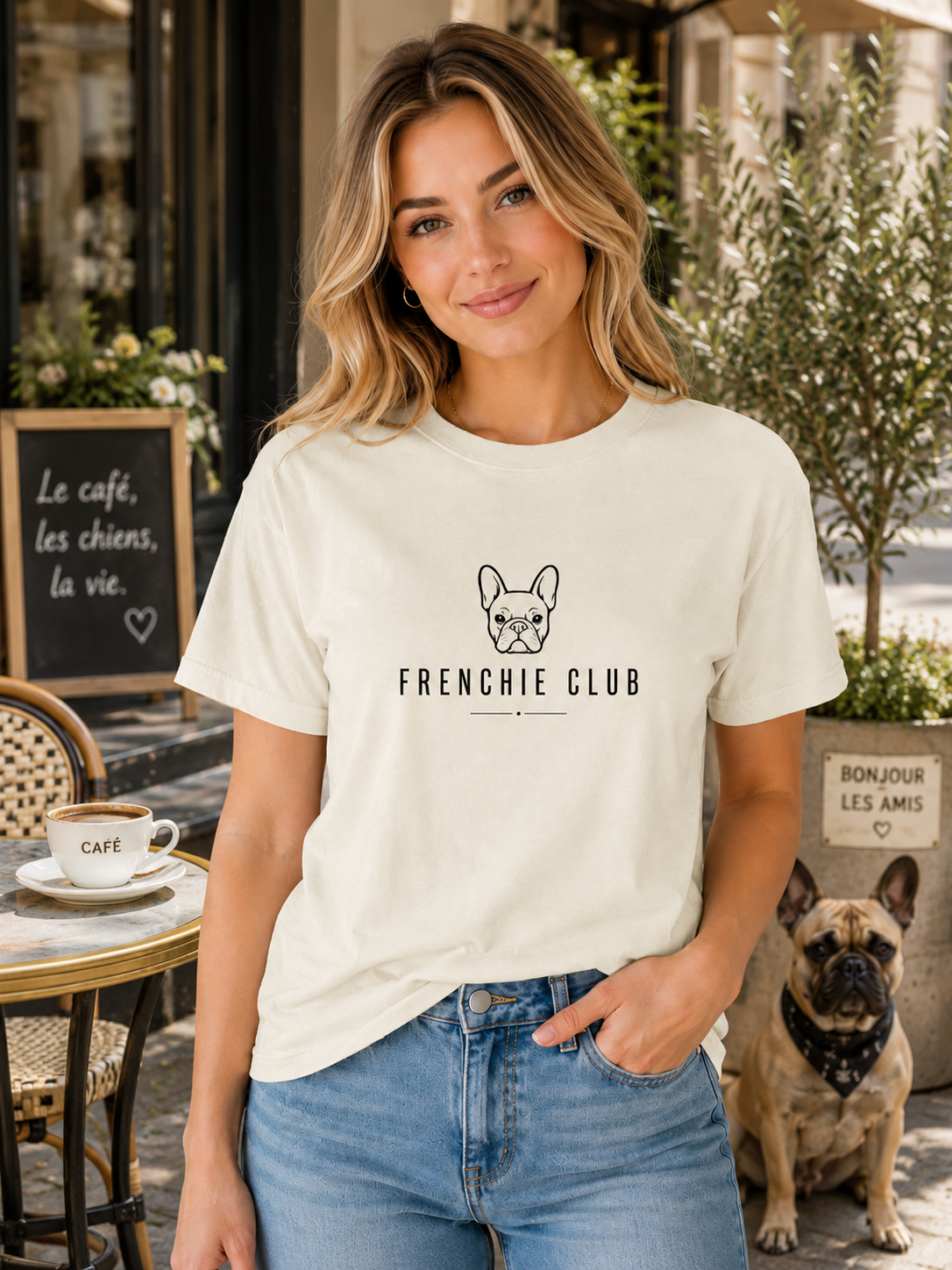 Frenchie Club T-Shirt | French Bulldog Fan Club Tee