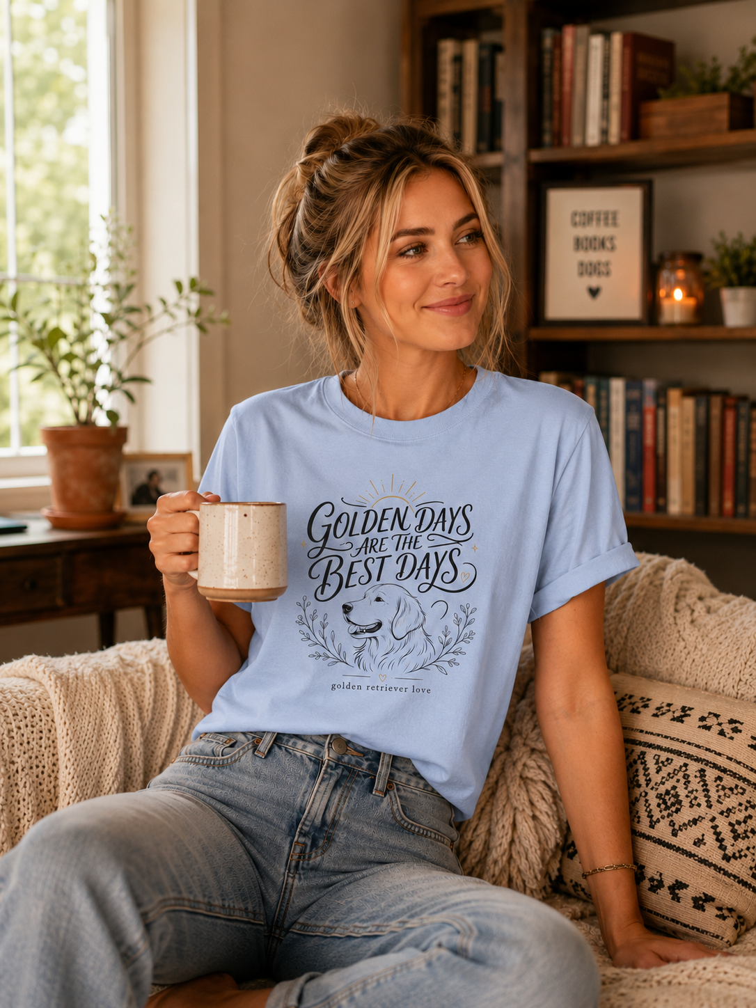 Golden Days Are The Best Days T-Shirt | Golden Retriever Tee