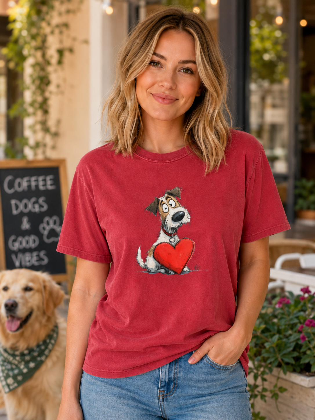 Terrier Heart T-Shirt | Terrier Dog Lover Tee