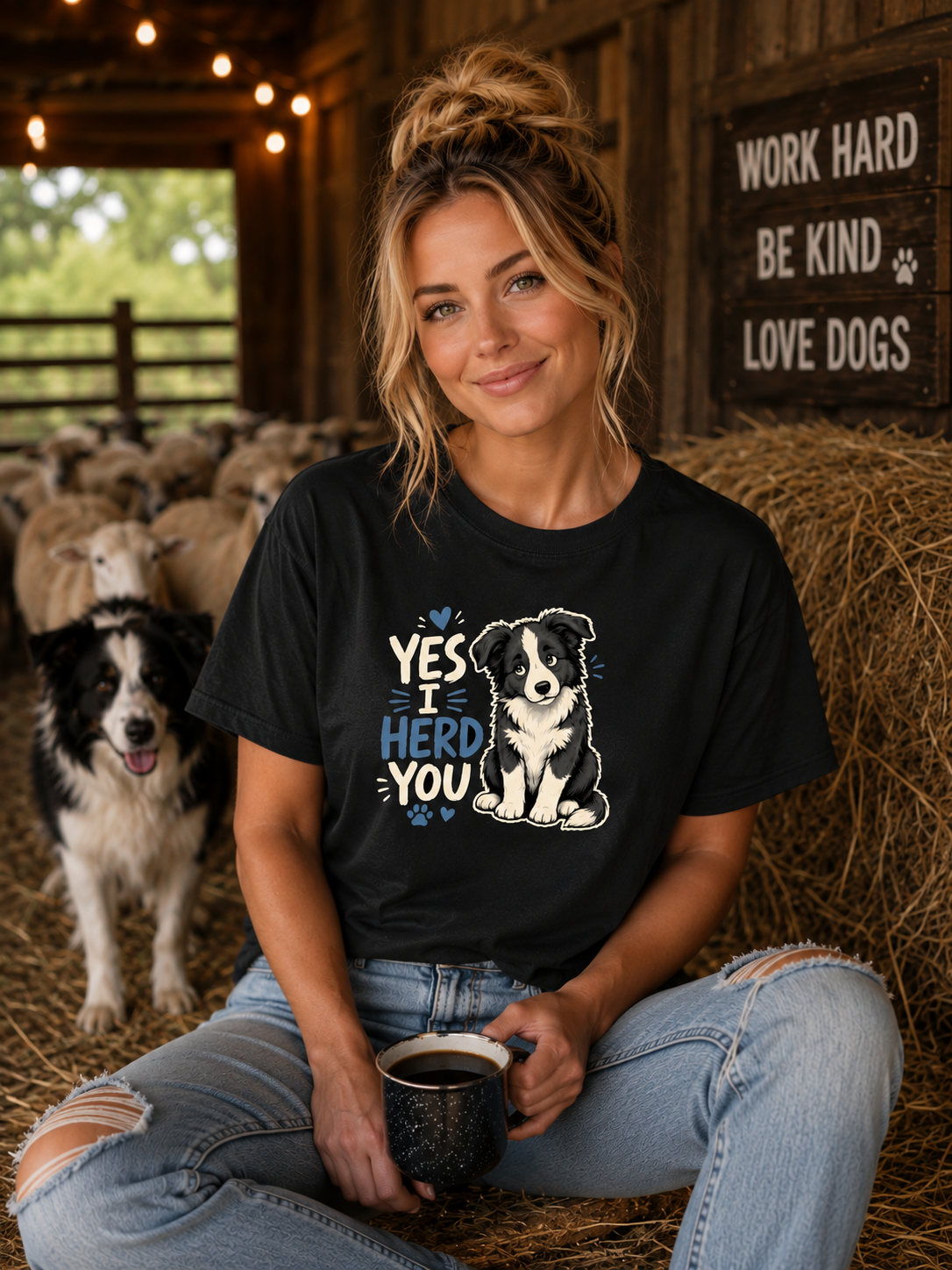Yes I Herd You Transparent T-Shirt | Funny Herding Dog Tee