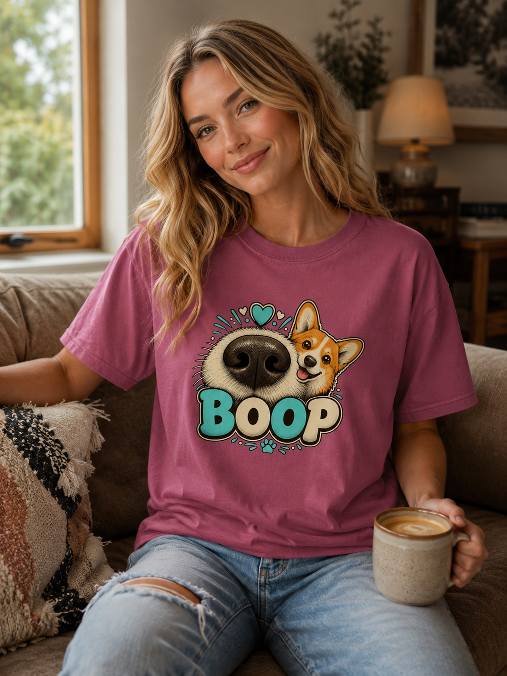Boop Corgi T-Shirt | Cute Corgi Dog Lover Tee