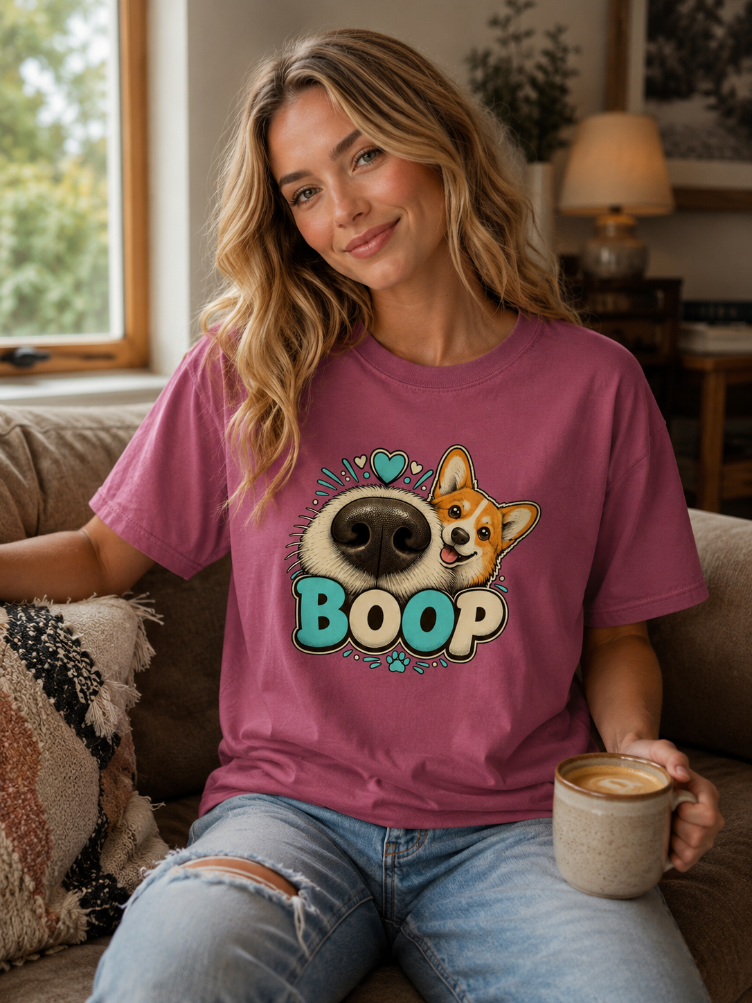 Boop Corgi T-Shirt | Cute Corgi Dog Lover Tee