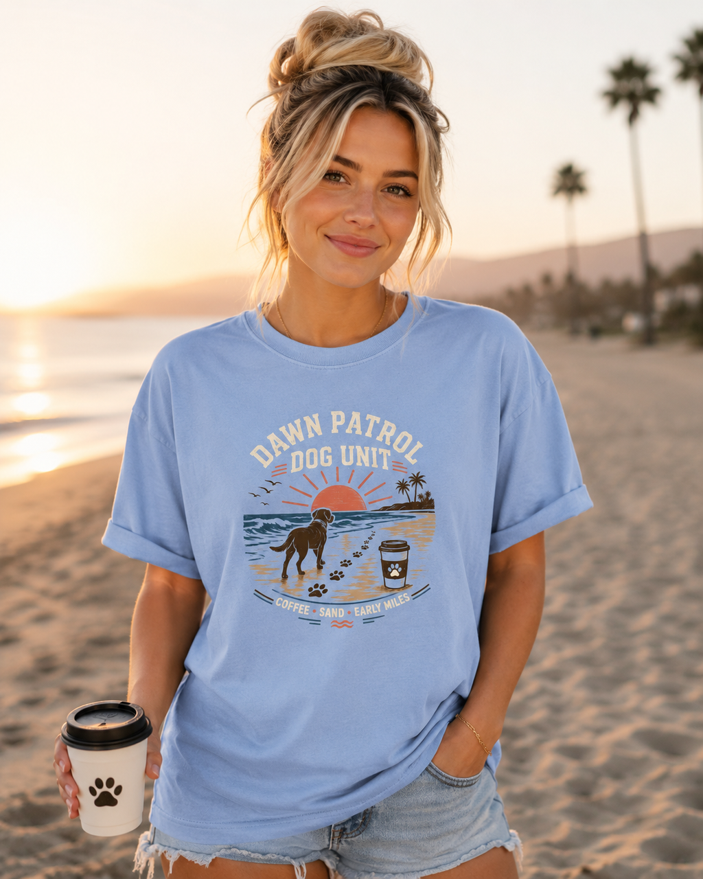Dawn Patrol Dog Unit T-Shirt | Funny Dog Lover Morning Tee