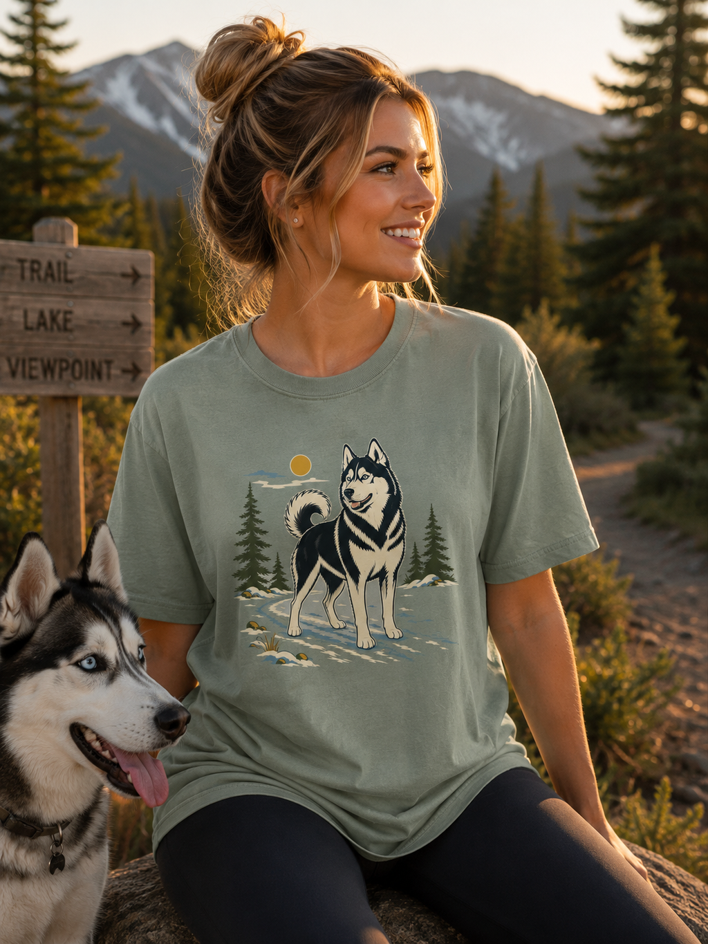 Siberian Husky T-Shirt | Husky Dog Lover Tee