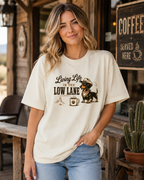 Living Life In The Low Lane T-Shirt | Funny Dog Lover Tee