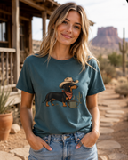 Long Dog, Strong Coffee T-Shirt | Dachshund Coffee Lover Tee
