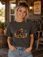 Too Tired To Tame T-Shirt | Funny Dog Coffee Lover Tee