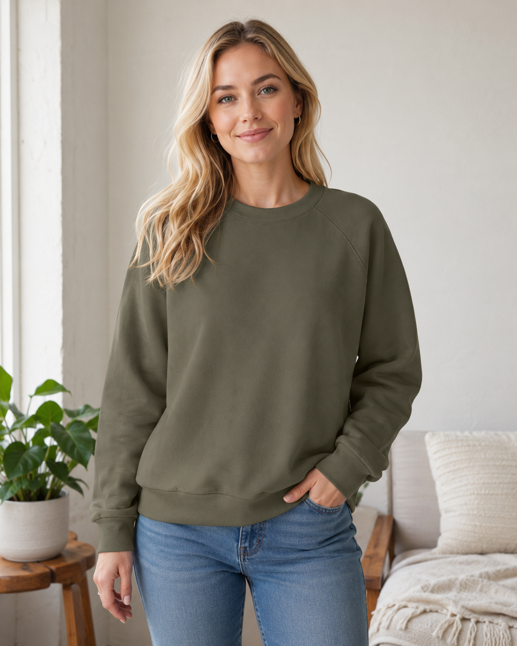 Unisex Heavyweight Brushed Fleece Sweatshirt 380GSM