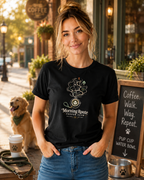 Morning Route Coffee Club T-Shirt | Dog Walk Coffee Tee