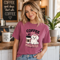 Coffee And My Maltese T-Shirt | Maltese Dog Lover Coffee Tee