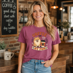 Coffee And My Pom T-Shirt | Pomeranian Dog Lover Coffee Tee