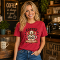 Coffee Dogs And Good Vibes T-Shirt | Dog Lover Coffee Tee
