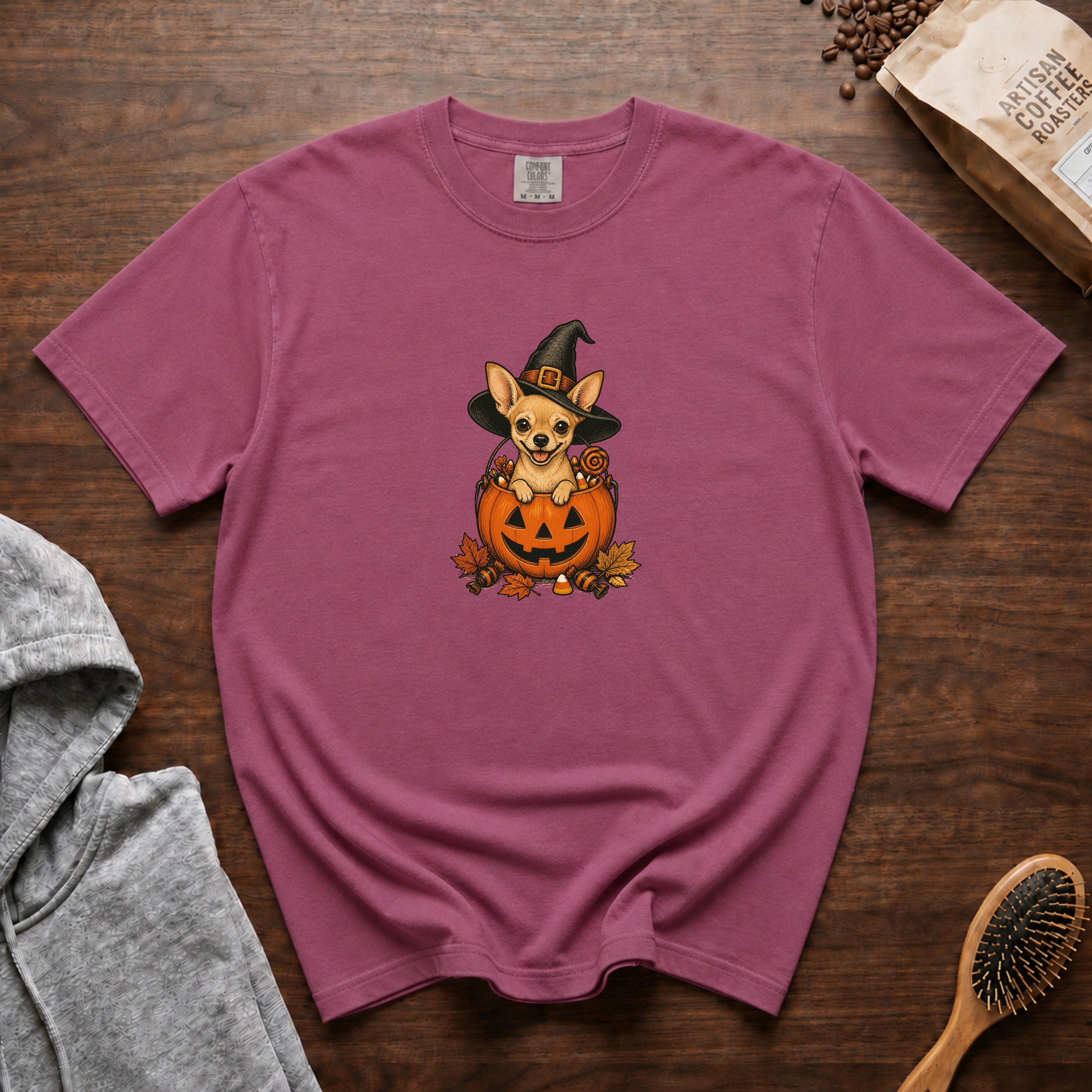 Chihuahua Halloween T-Shirt — Berry