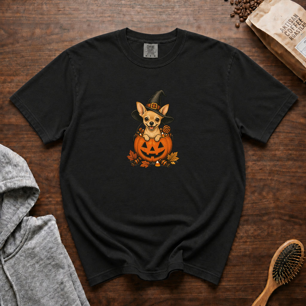 Chihuahua Halloween T-Shirt — Black