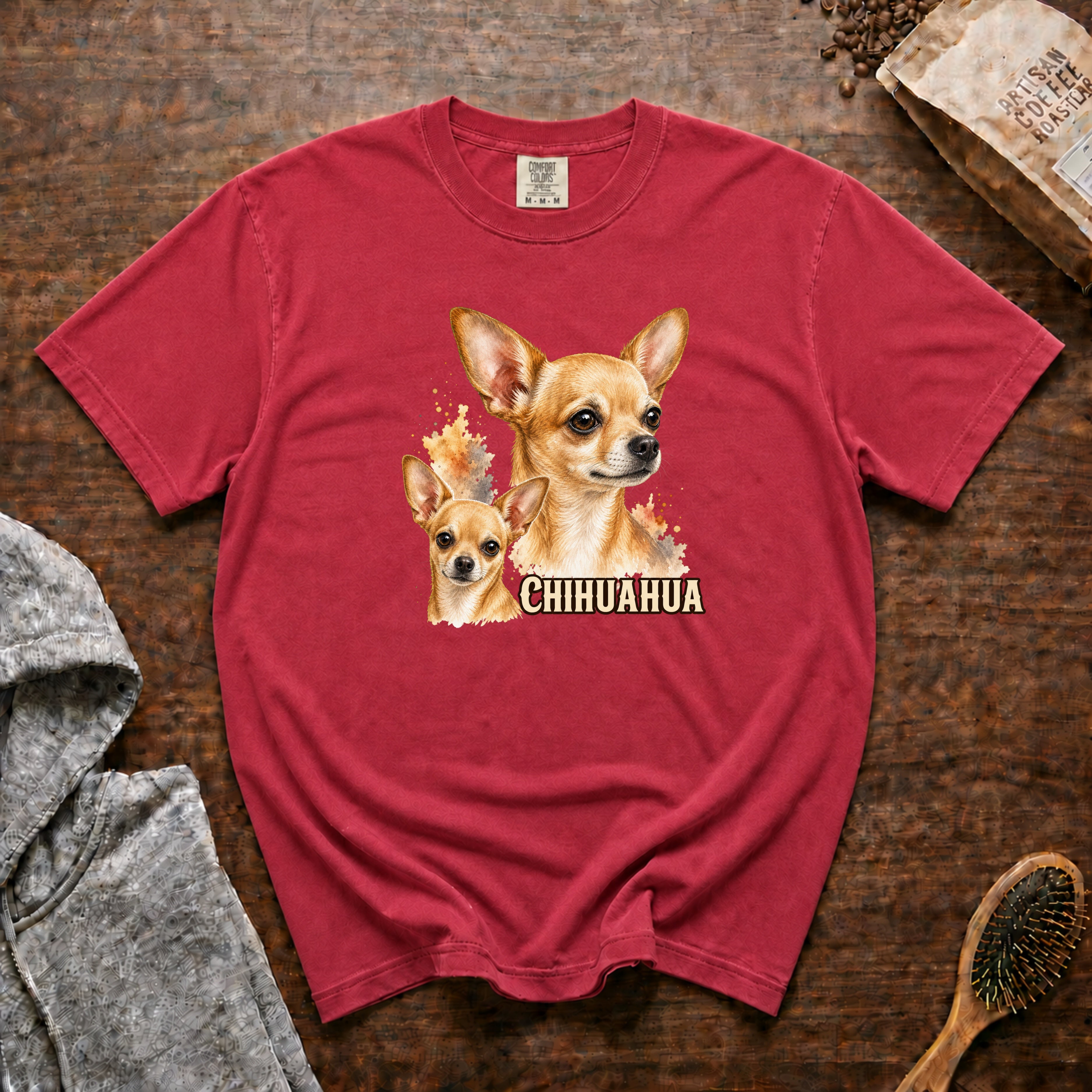 Chihuahua T-Shirt — Crimson