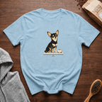 Chihuahua Tiny Roast Big Mood T-Shirt — Chambray