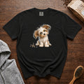 Chinese Crested Powderpuff T-Shirt — Black