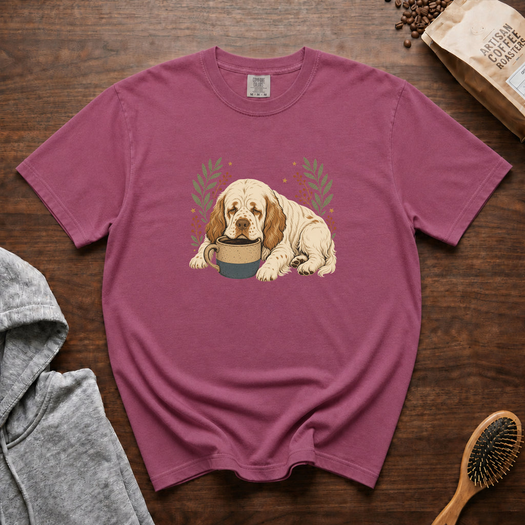 Clumber Spaniel T-Shirt — Berry
