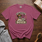 Coffee And My Boxer T-Shirt — Berry