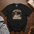Coffee And My Boxer T-Shirt — Black