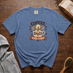 Coffee Dogs And Good Vibes T-Shirt — Blue Jean