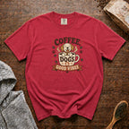 Coffee Dogs And Good Vibes T-Shirt — Crimson