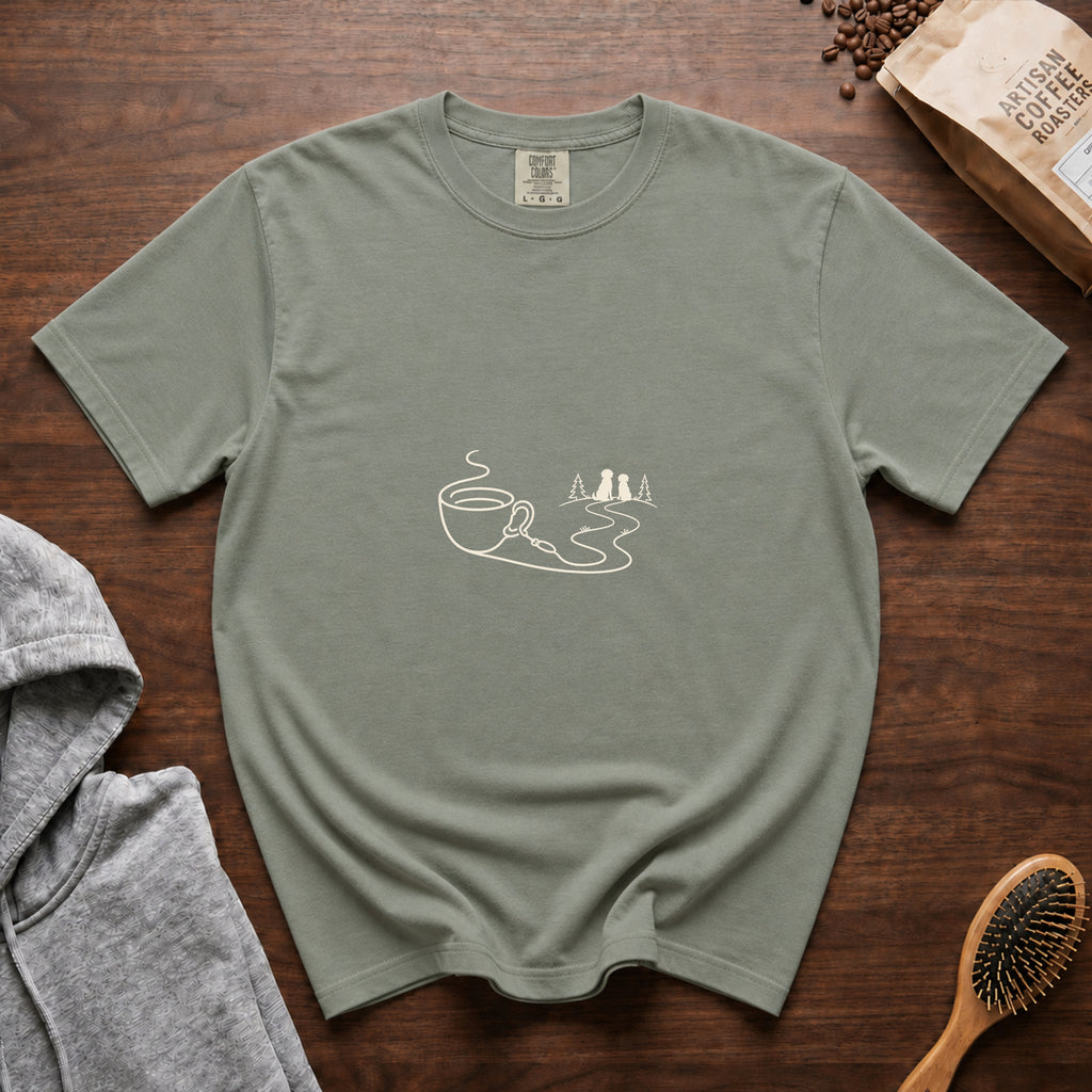 Coffee Leash Trail 2 T-Shirt — Bay