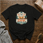 Corgi Coffee Club T-Shirt — Black