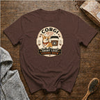 Corgi Coffee Club T-Shirt — Espresso