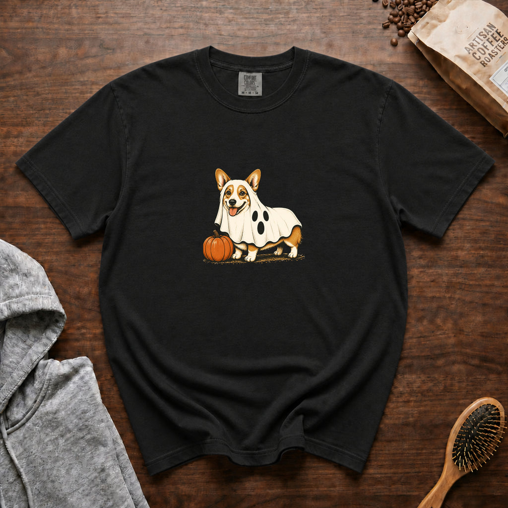 Corgi Halloween T-Shirt — Black