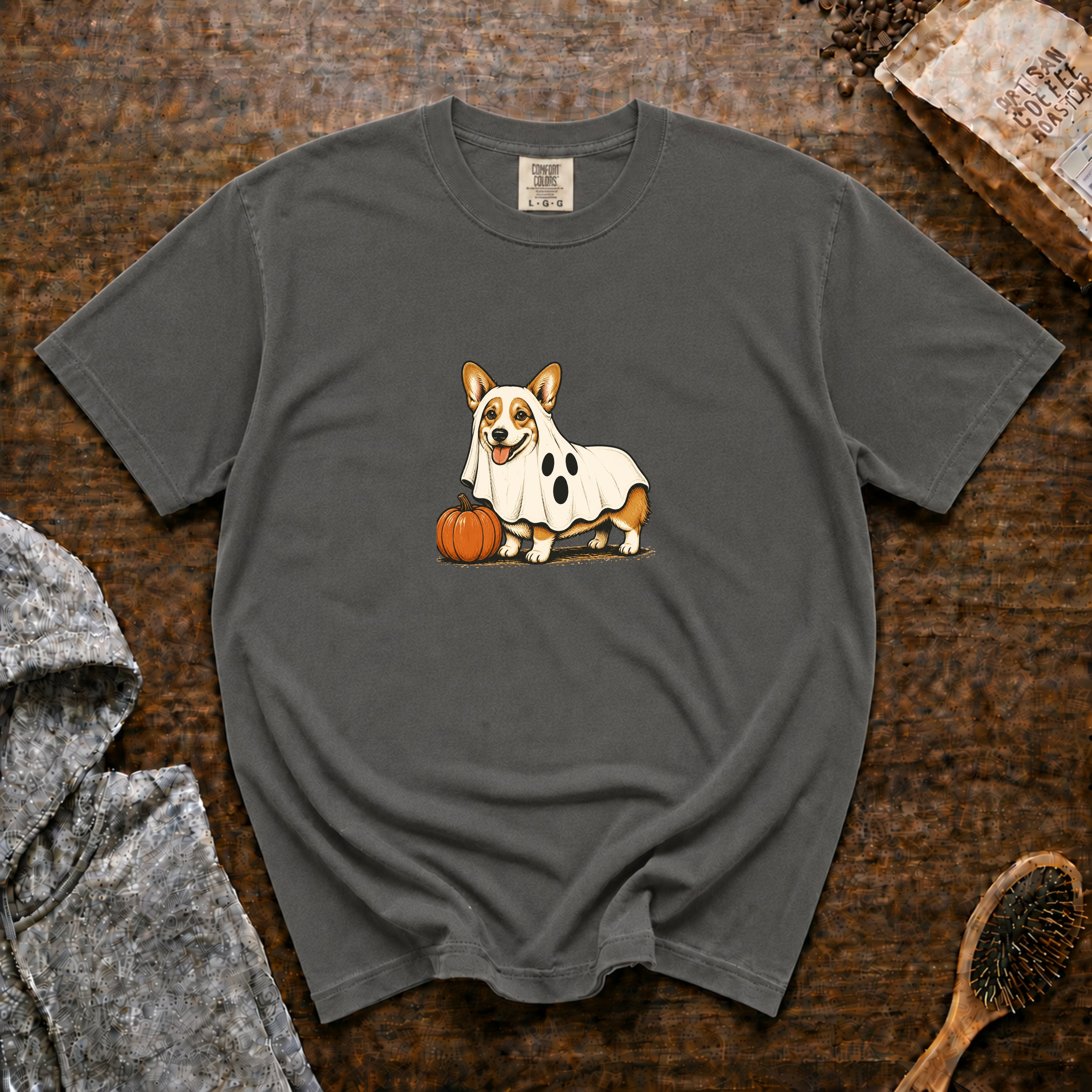 Corgi Halloween T-Shirt — Pepper