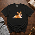 Corgi Sploot 1 T-Shirt — Black