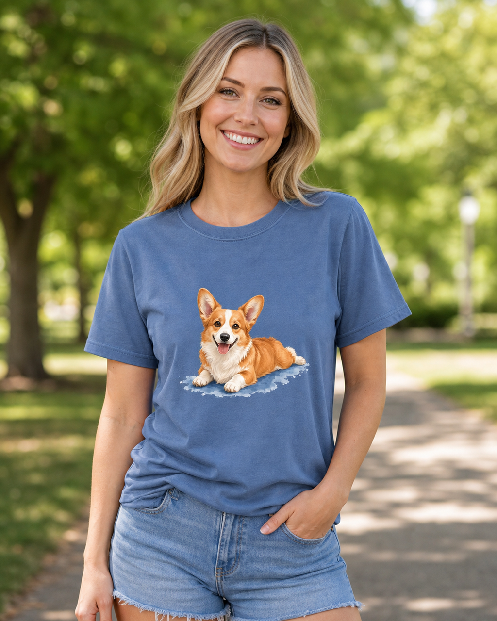Corgi Sploot T-Shirt | Corgi Dog Lover Funny Tee