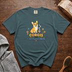 Corgis And Cappuccinos T-Shirt — Blue Spruce