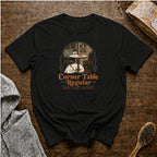 Corner Table Regular T-Shirt — Black