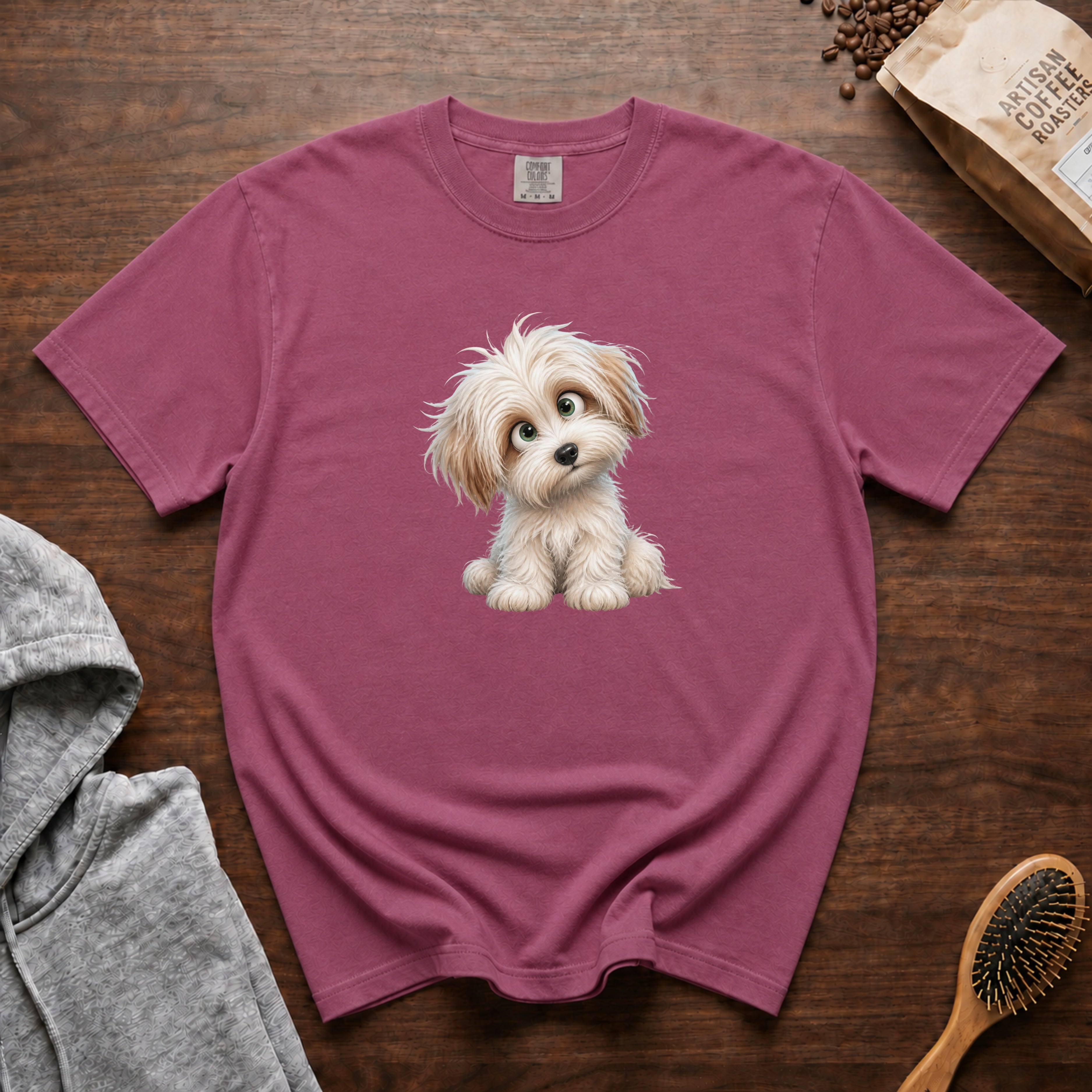 Coton De Tulear T-Shirt — Berry