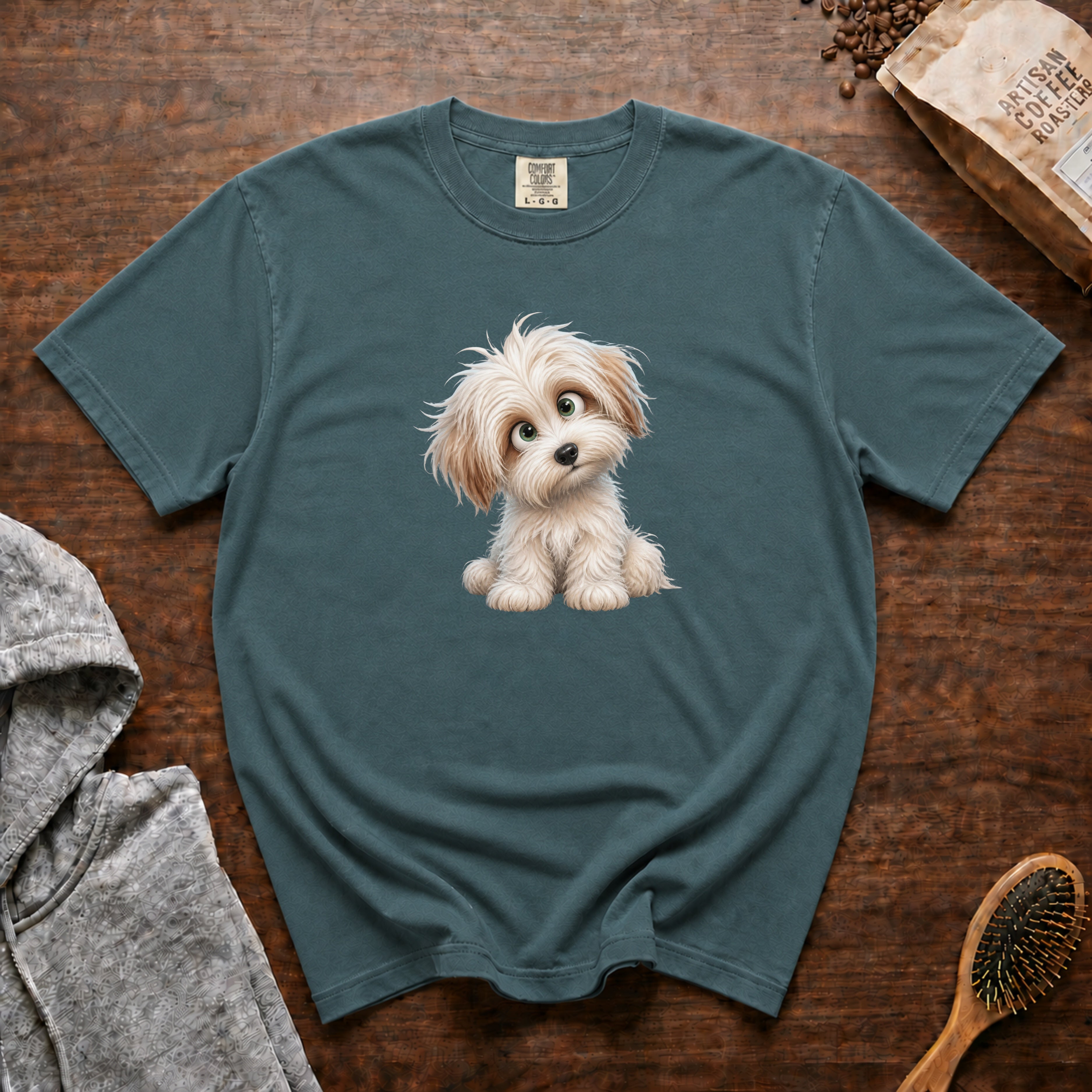 Coton De Tulear T-Shirt — Blue Spruce