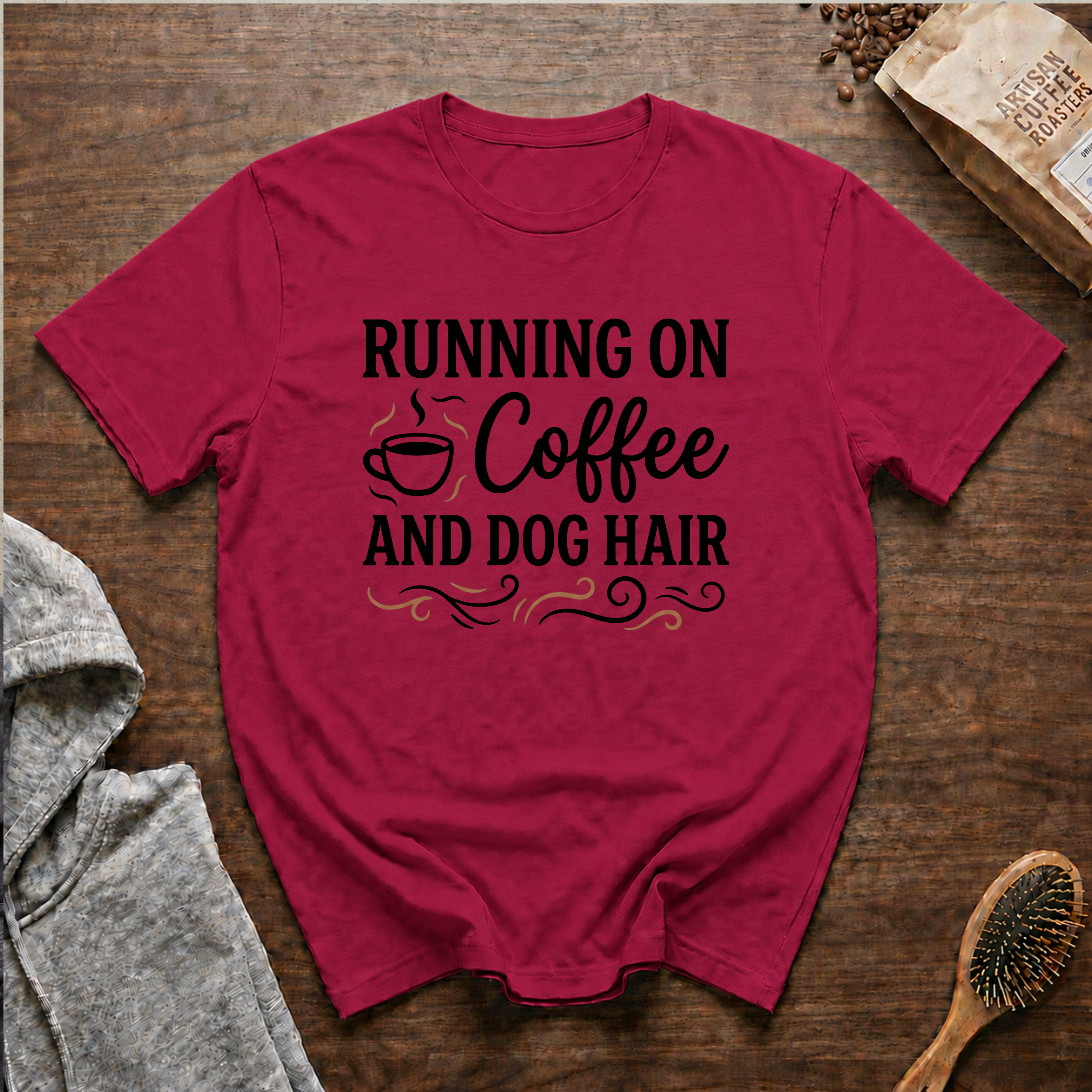 Running on Coffee and Dog Hair T-Shirt