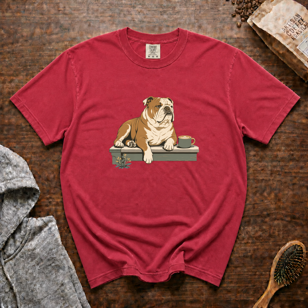 Bulldog Slow Sip House Roast T-Shirt | Bulldog Coffee Tee
