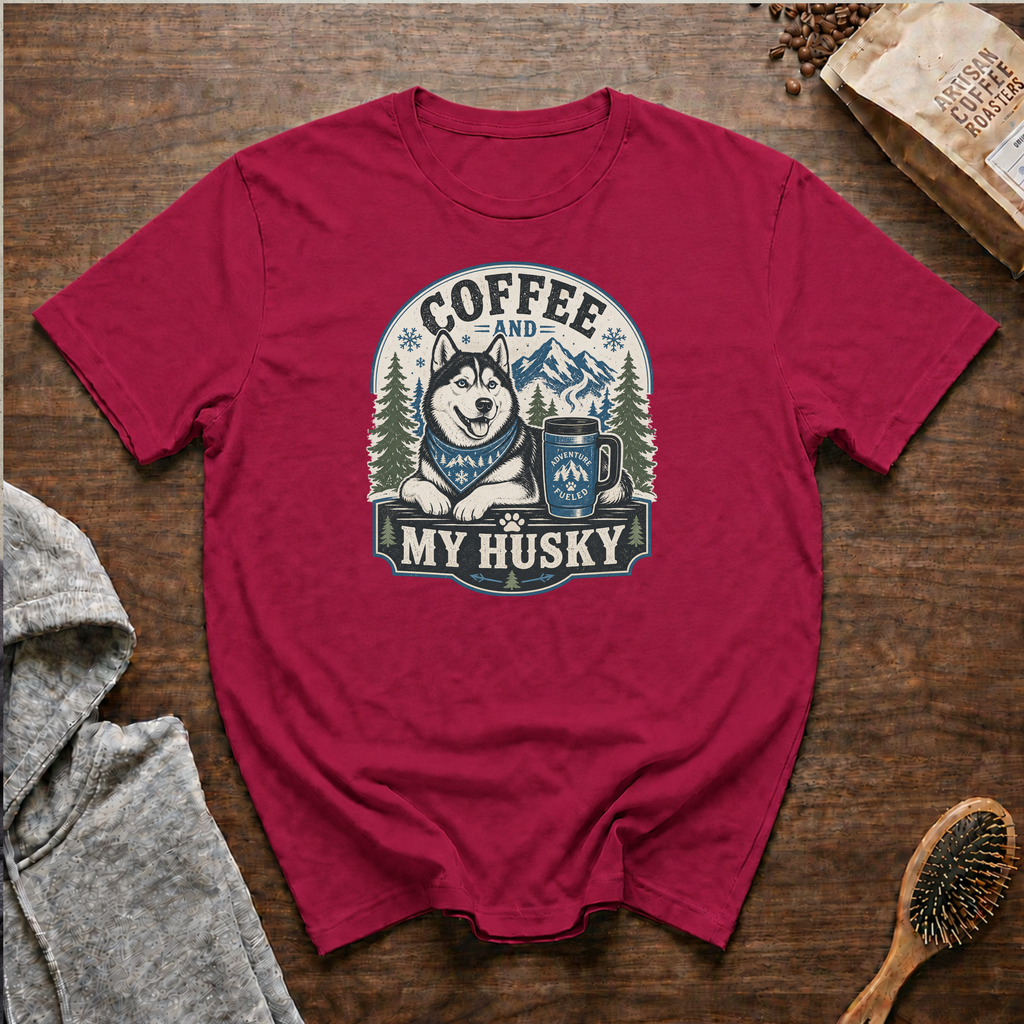 Coffee and My Husky T-Shirt