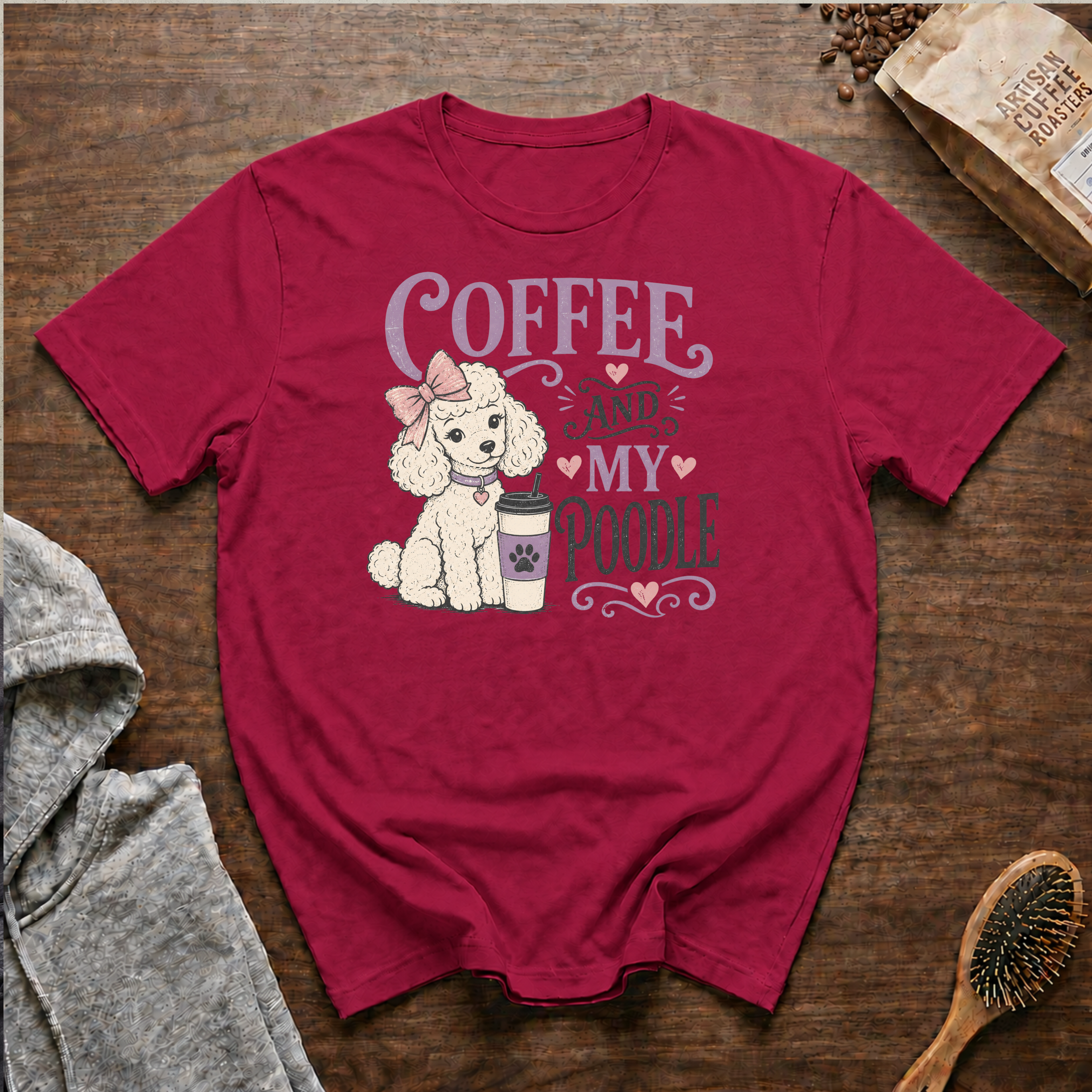Coffee and My Poodle T-Shirt