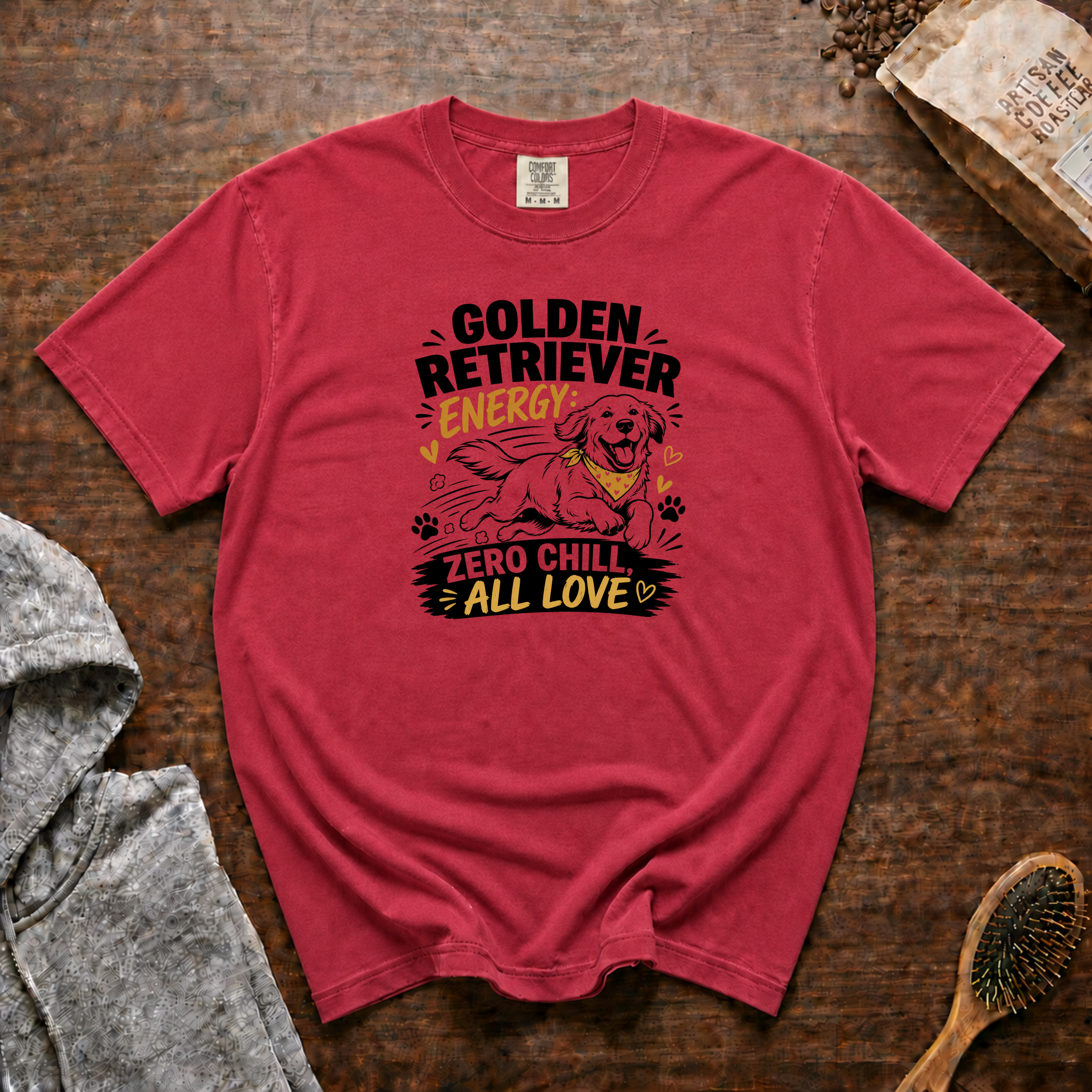 Golden Retriever Energy T-Shirt | Golden Retriever Dog Tee
