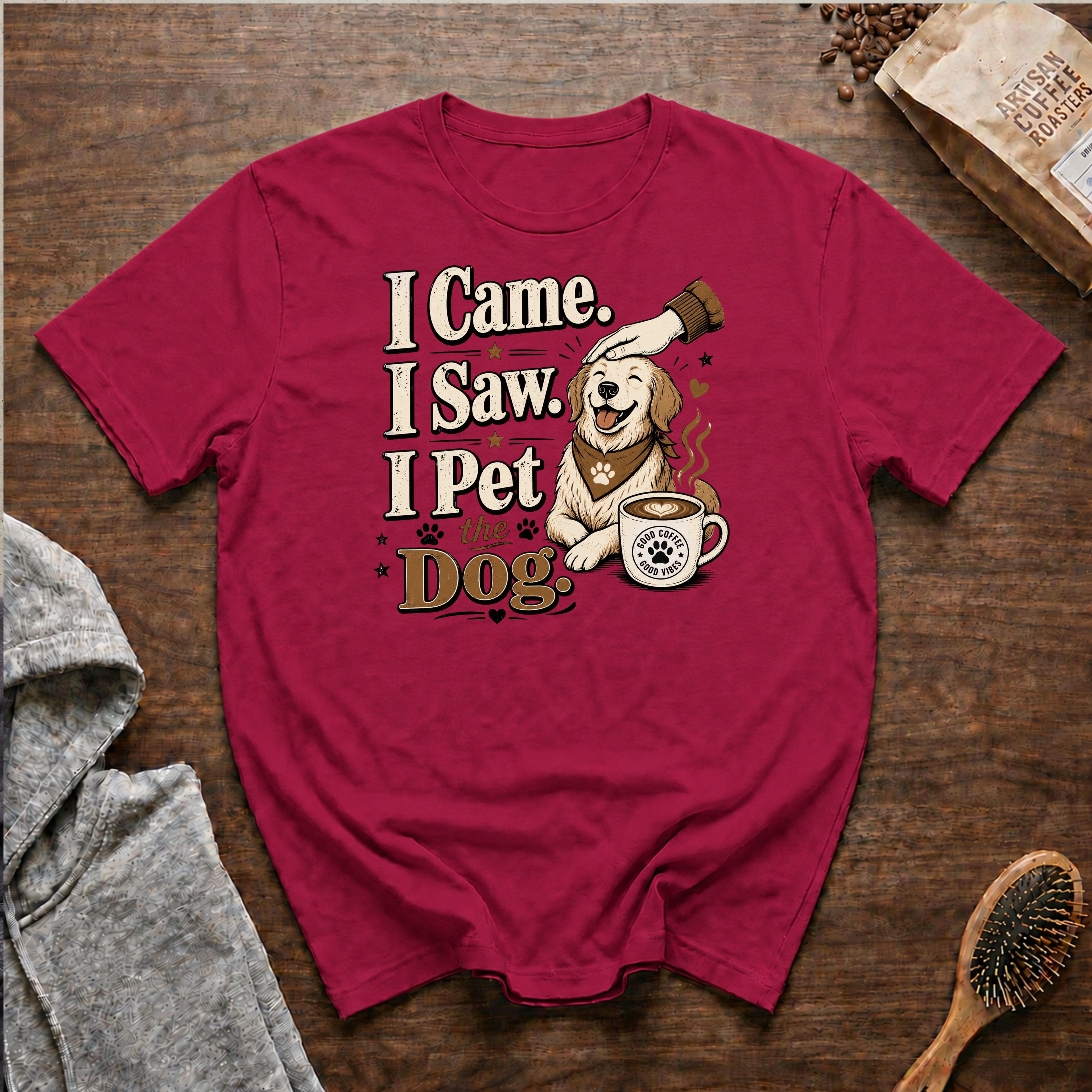 I Came I Saw I Pet the Dog T-Shirt
