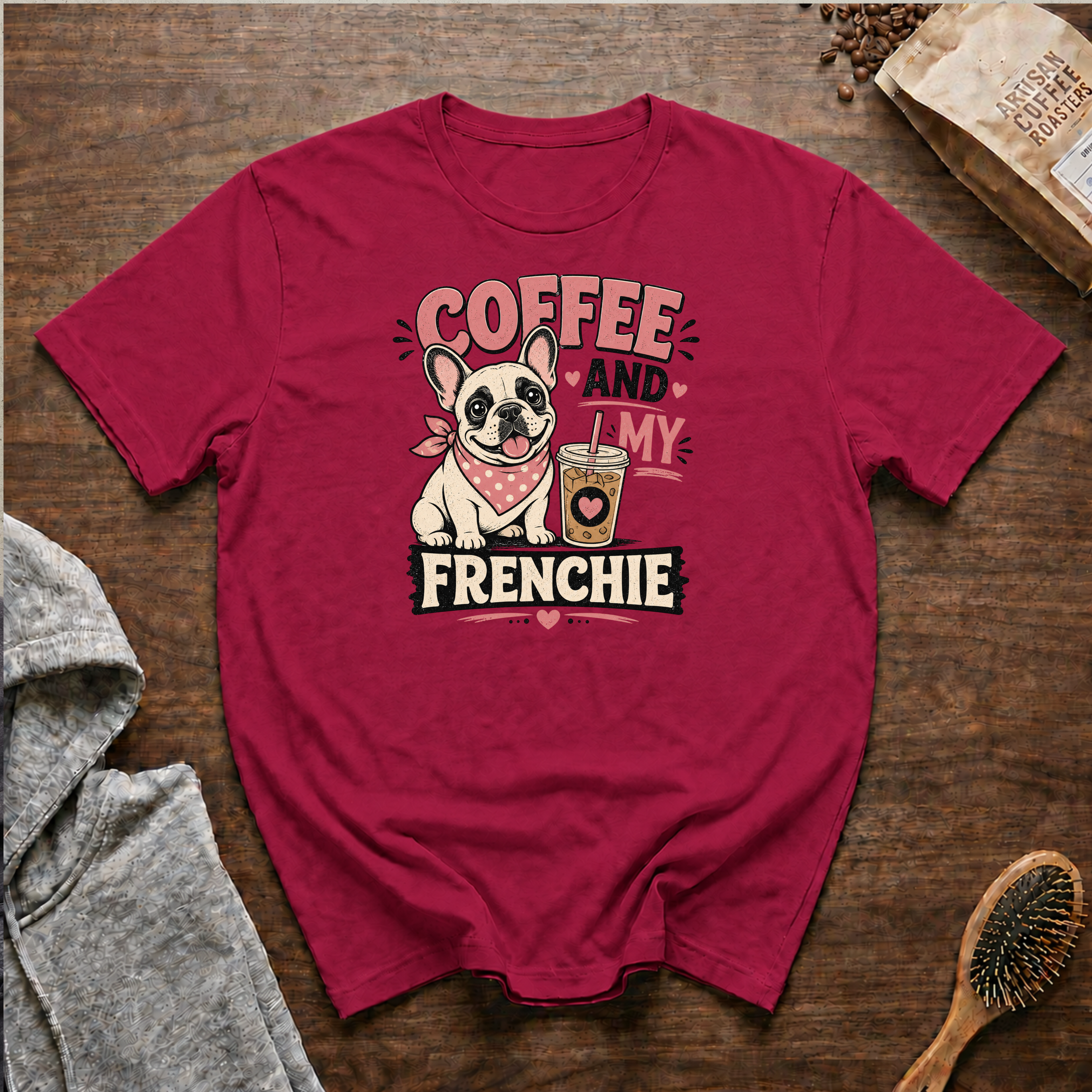 Coffee and My Frenchie T-Shirt