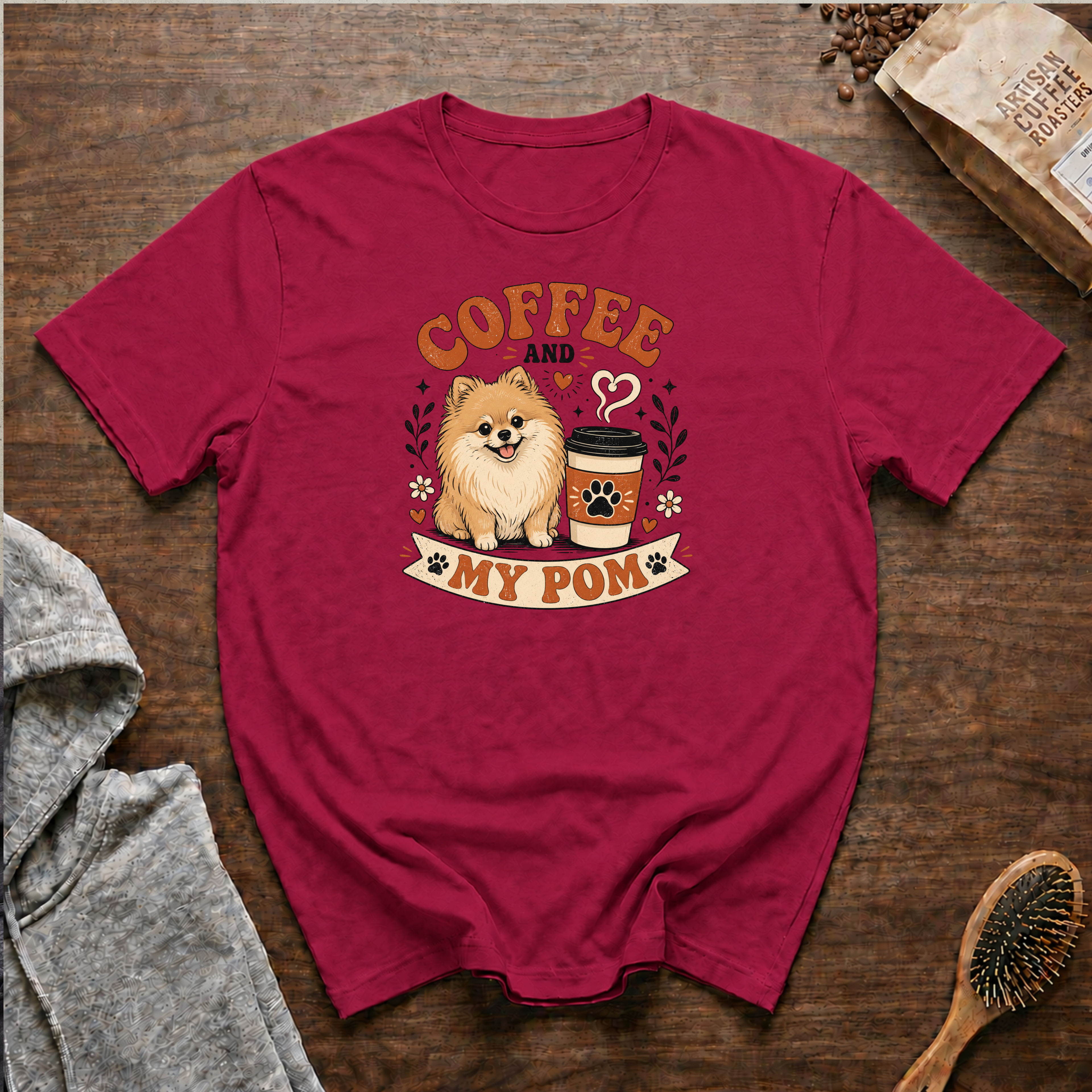 Coffee and My Pom T-Shirt
