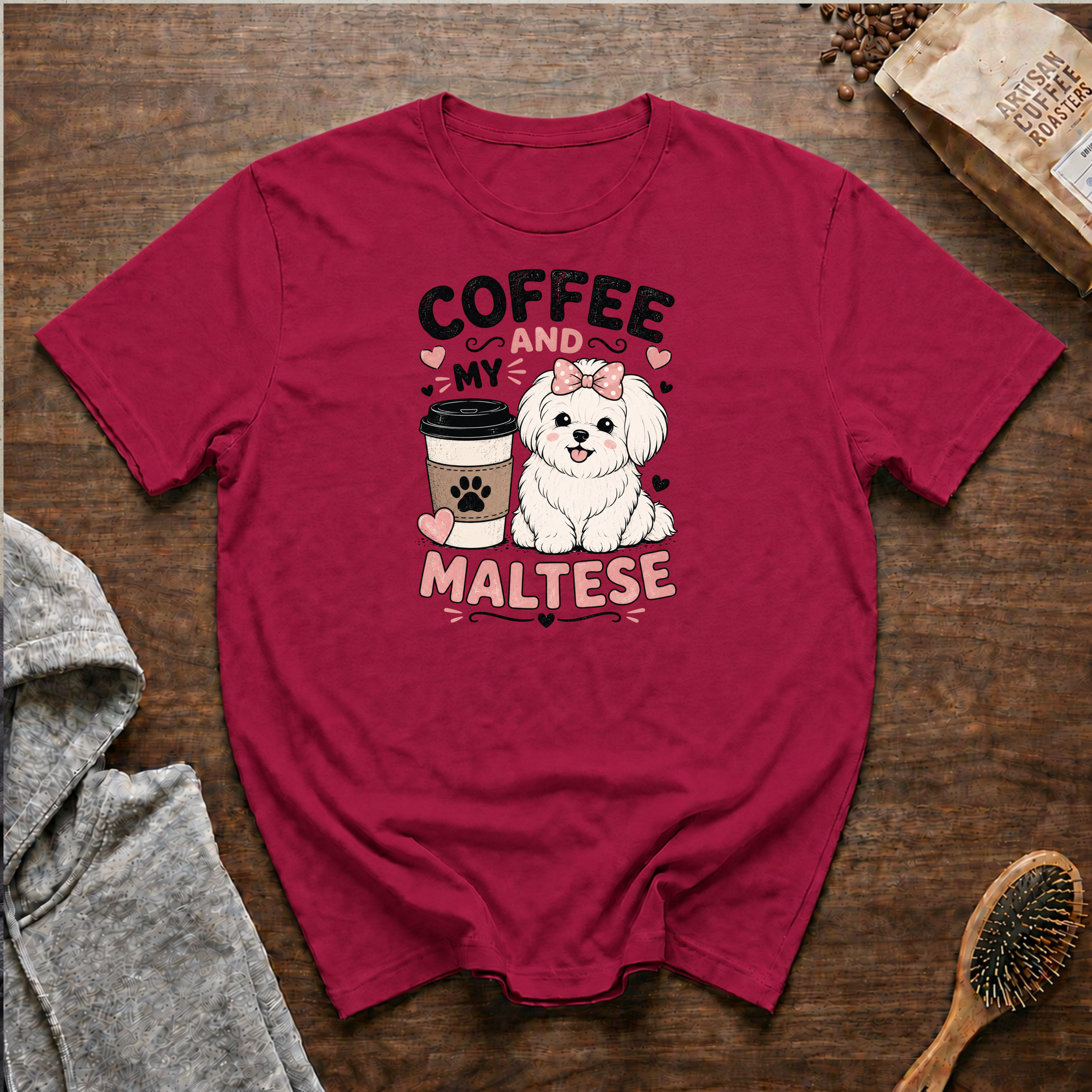 Coffee and My Maltese T-Shirt