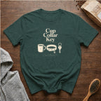 Cup Collar Key Daily Essentials T-Shirt — Blue Spruce