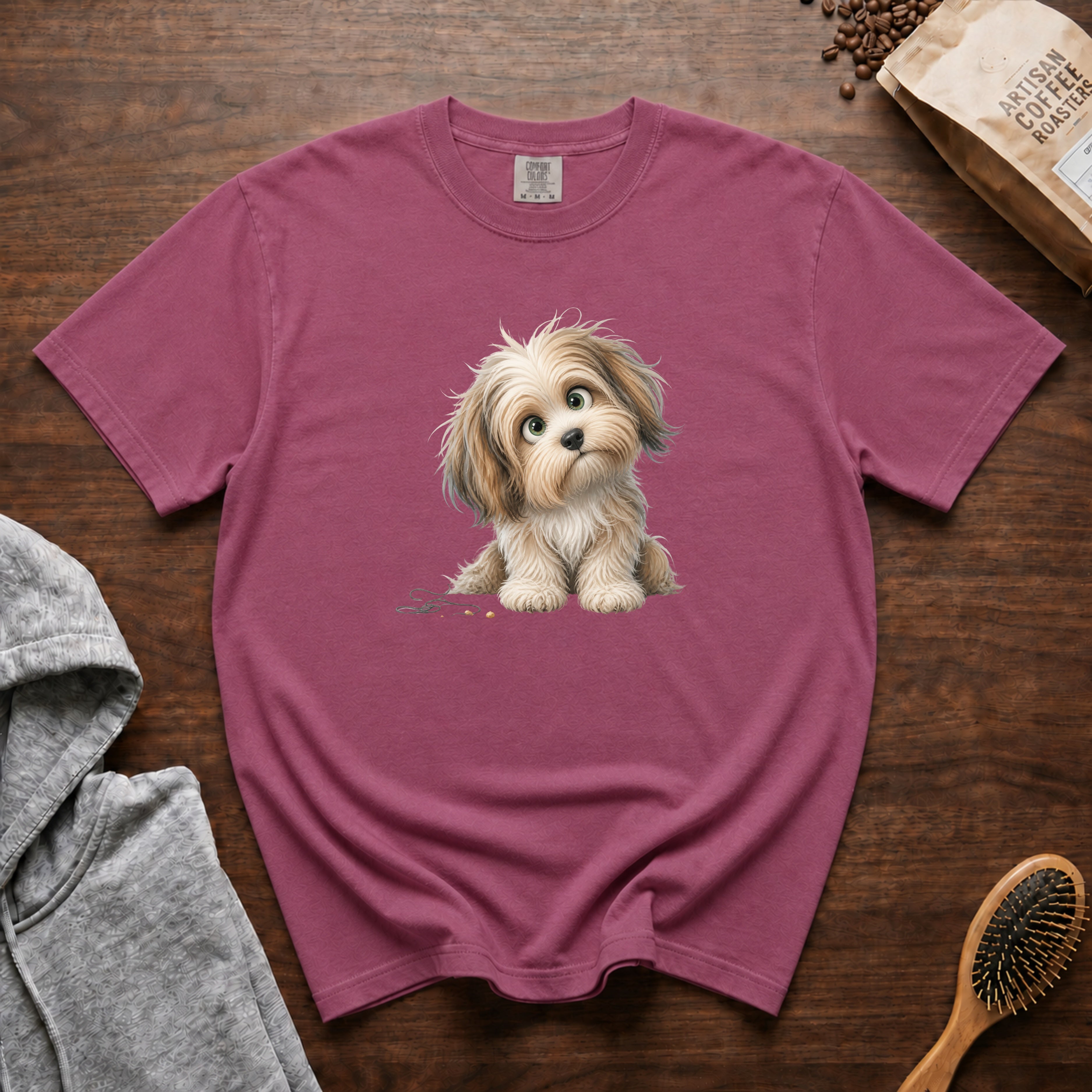 Curious. Havanese T-Shirt — Berry