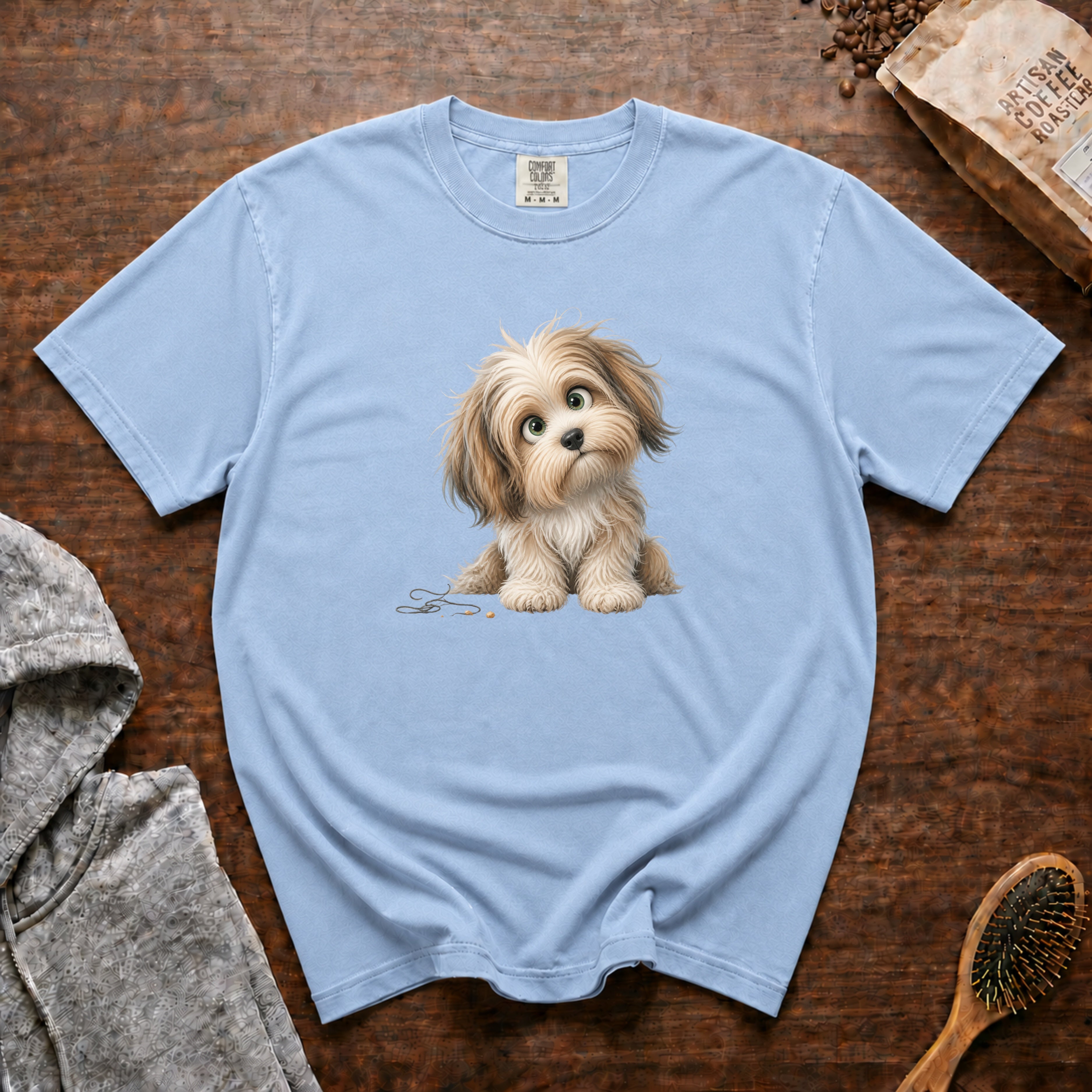Curious. Havanese T-Shirt — Chambray
